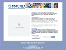 Tablet Screenshot of nacad.org